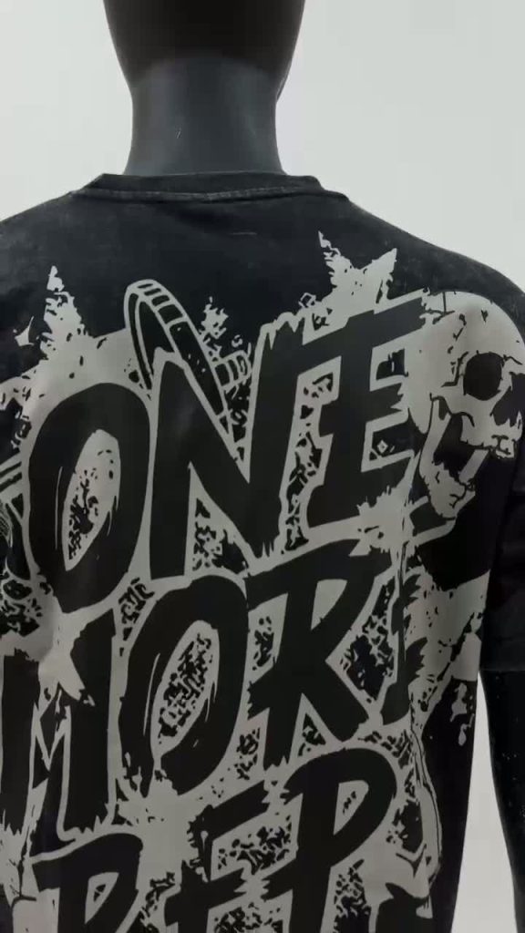 “ONE MORE REP” Stone Washed Box Fit Tee